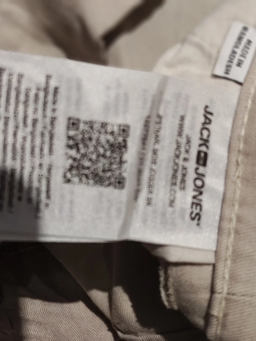 Jack & Jones Beige Straight-Leg Chinos XL